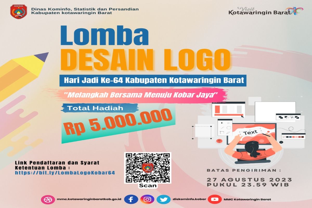 Diskominfo gelar lomba desain logo HUT Kobar