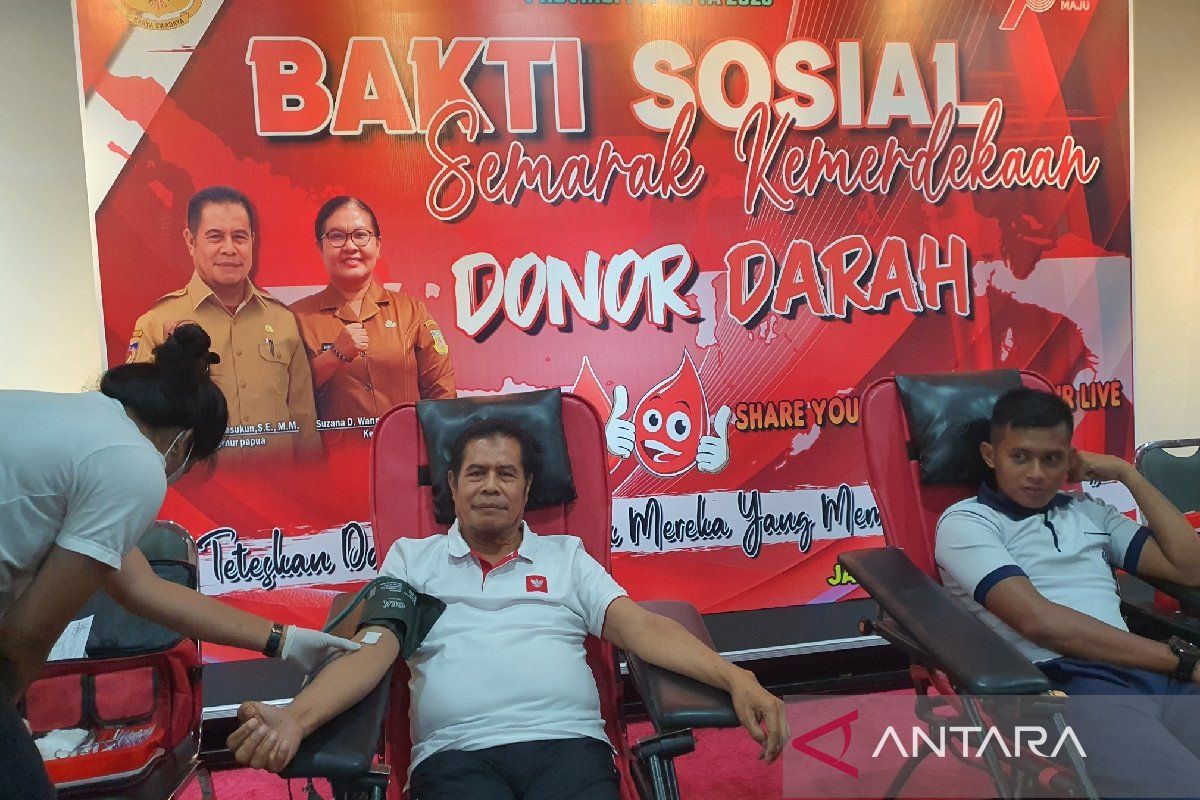 Pemprov Papua gelar donor darah jelang HUT ke-78 RI