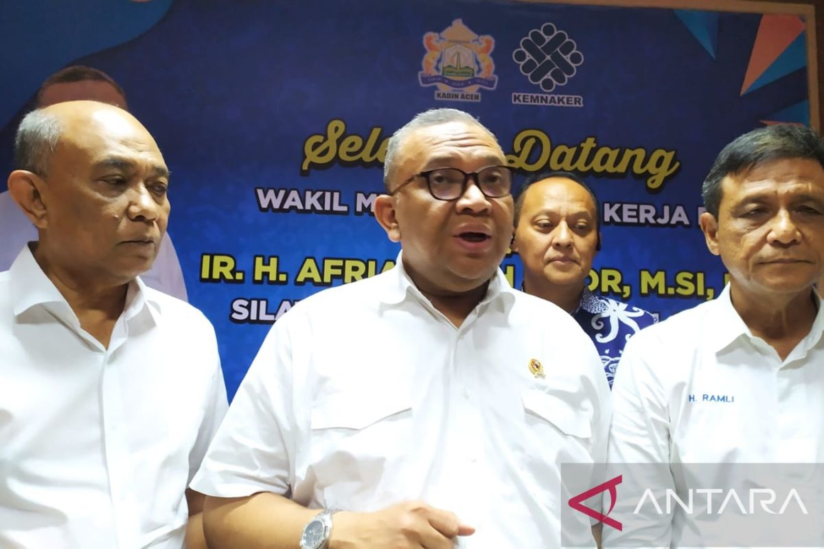 Wamen Ketenagakerjaan ajak Kadin dan Apindo ciptakan SDM Aceh