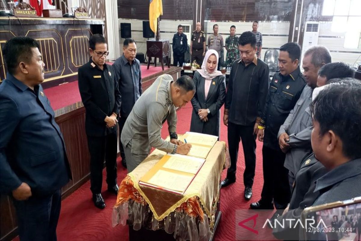 DPRD tandatangani KUA dan PPAS perubahan Tahun Anggaran 2023.