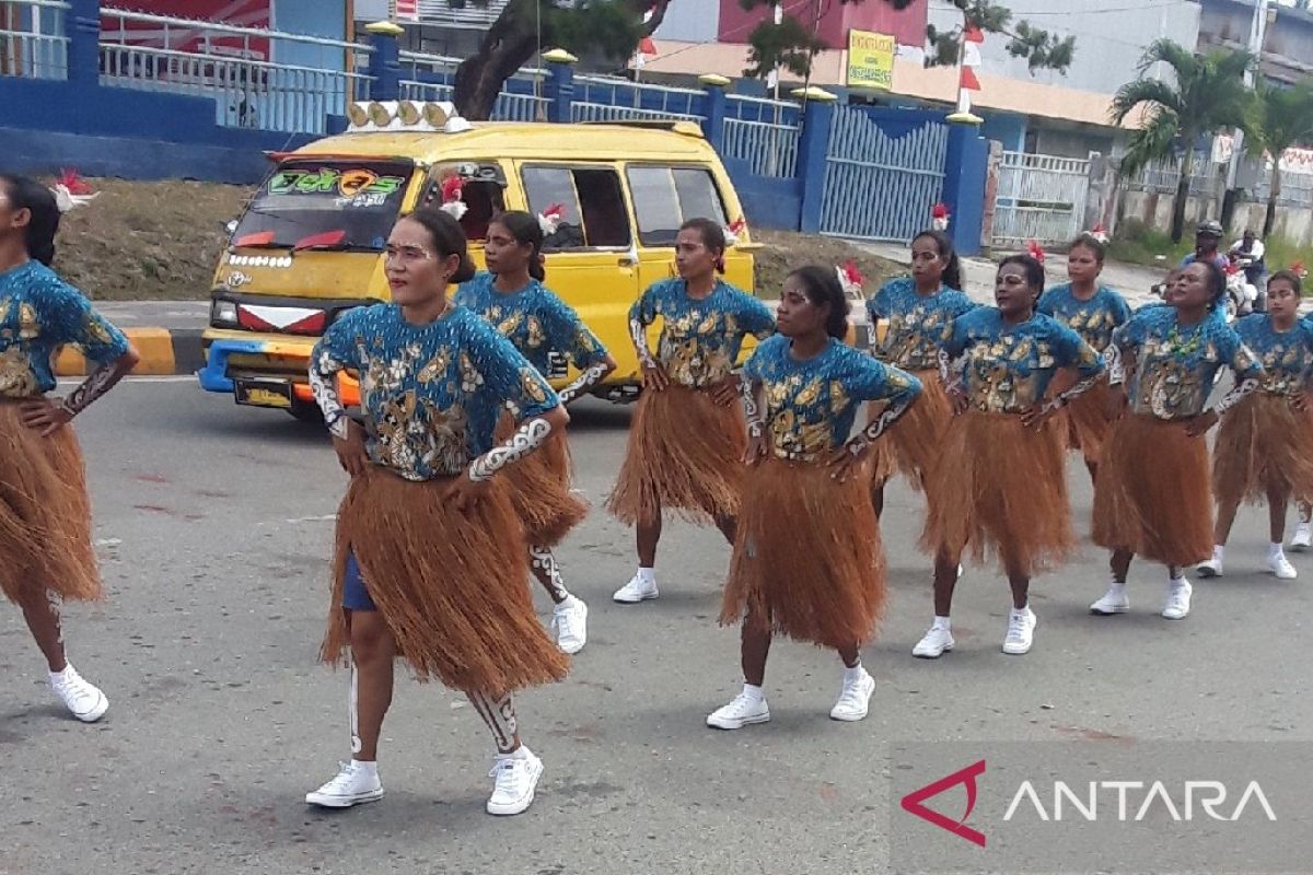 Lomba tari Yospan jalan meriahkan HUT RI Biak Numfor