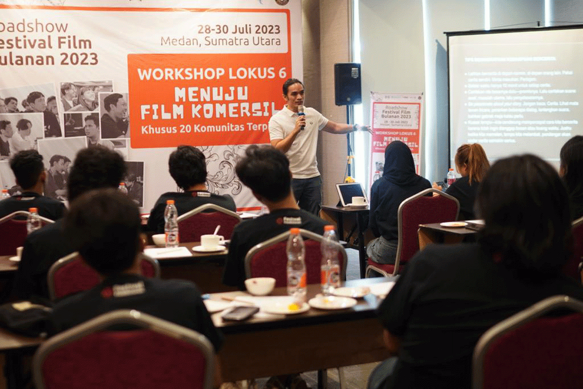 Persiapkan sineas lokal menuju film komersil, Sandiaga Uno dan Festival Film Bulanan gelar workshop di Medan