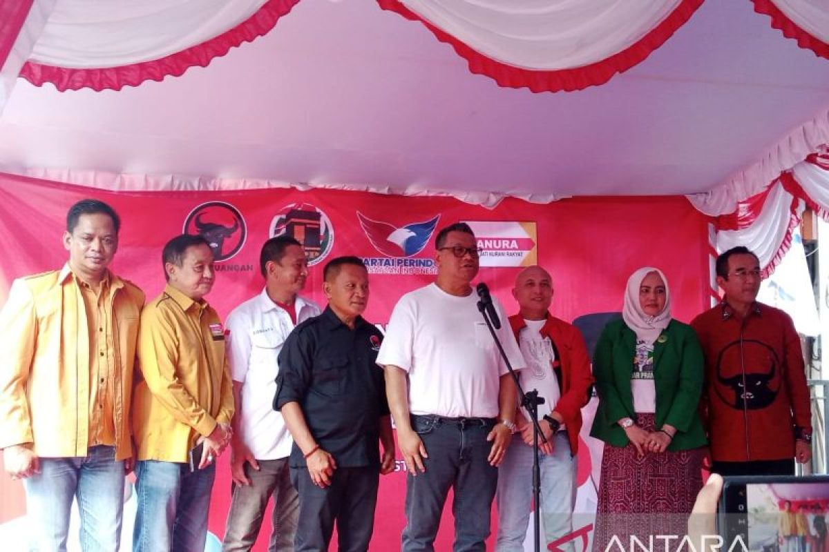 Kantor sekretariat relawan bersama Ganjar Pranowo di Belitung diresmikan