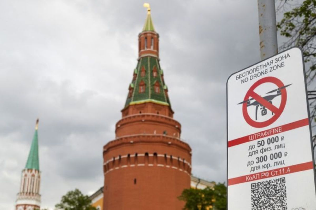 Rusia berhasil gagalkan serangan drone di Moskow