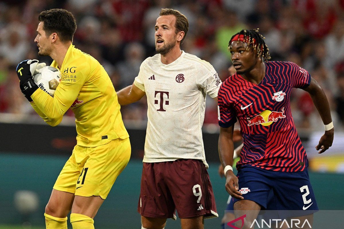 Debut Harry Kane diwarnai kekalahan 0-3 Bayern dari RB Leipzig