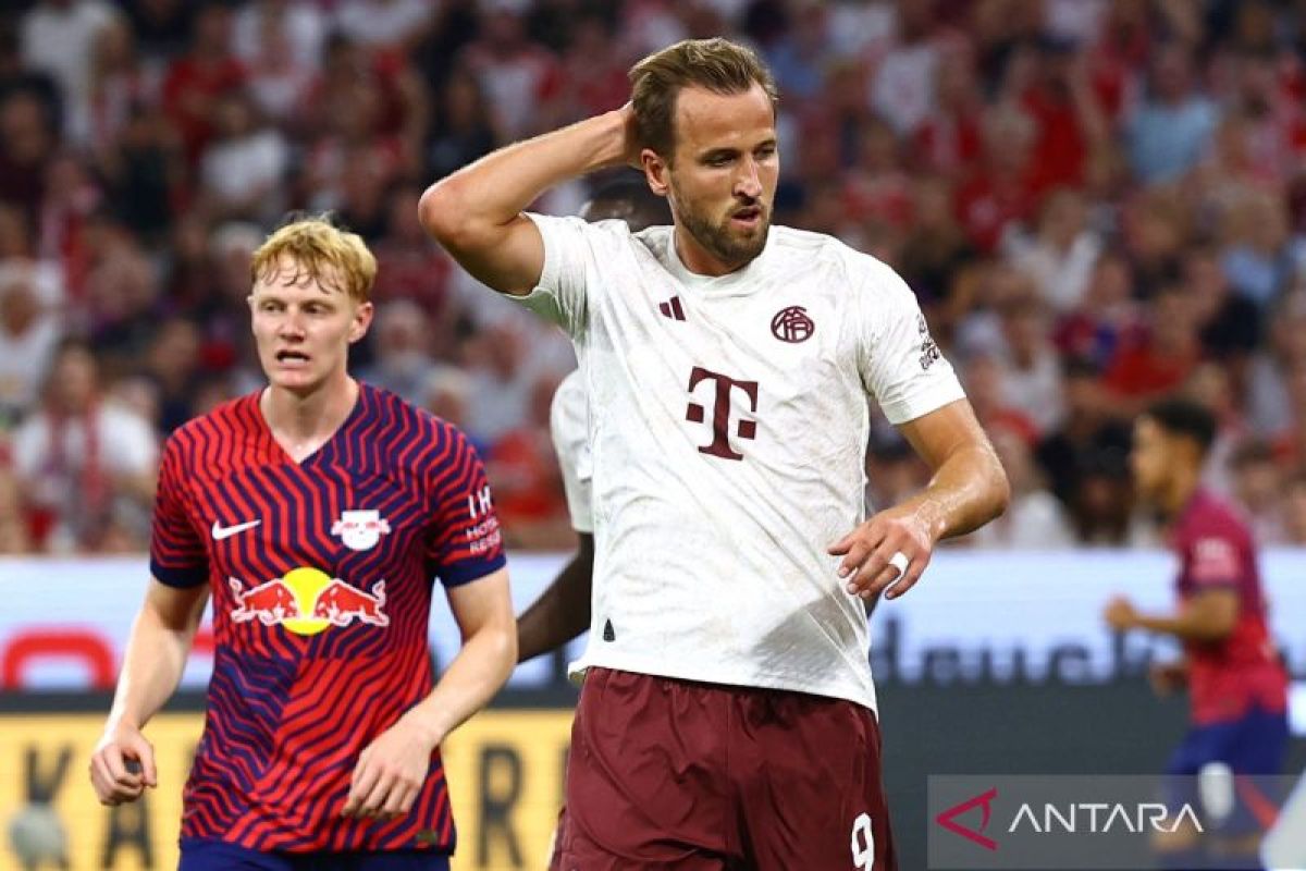 Debut Harry Kane diwarnai kekalahan Bayern dari RB Leipzig