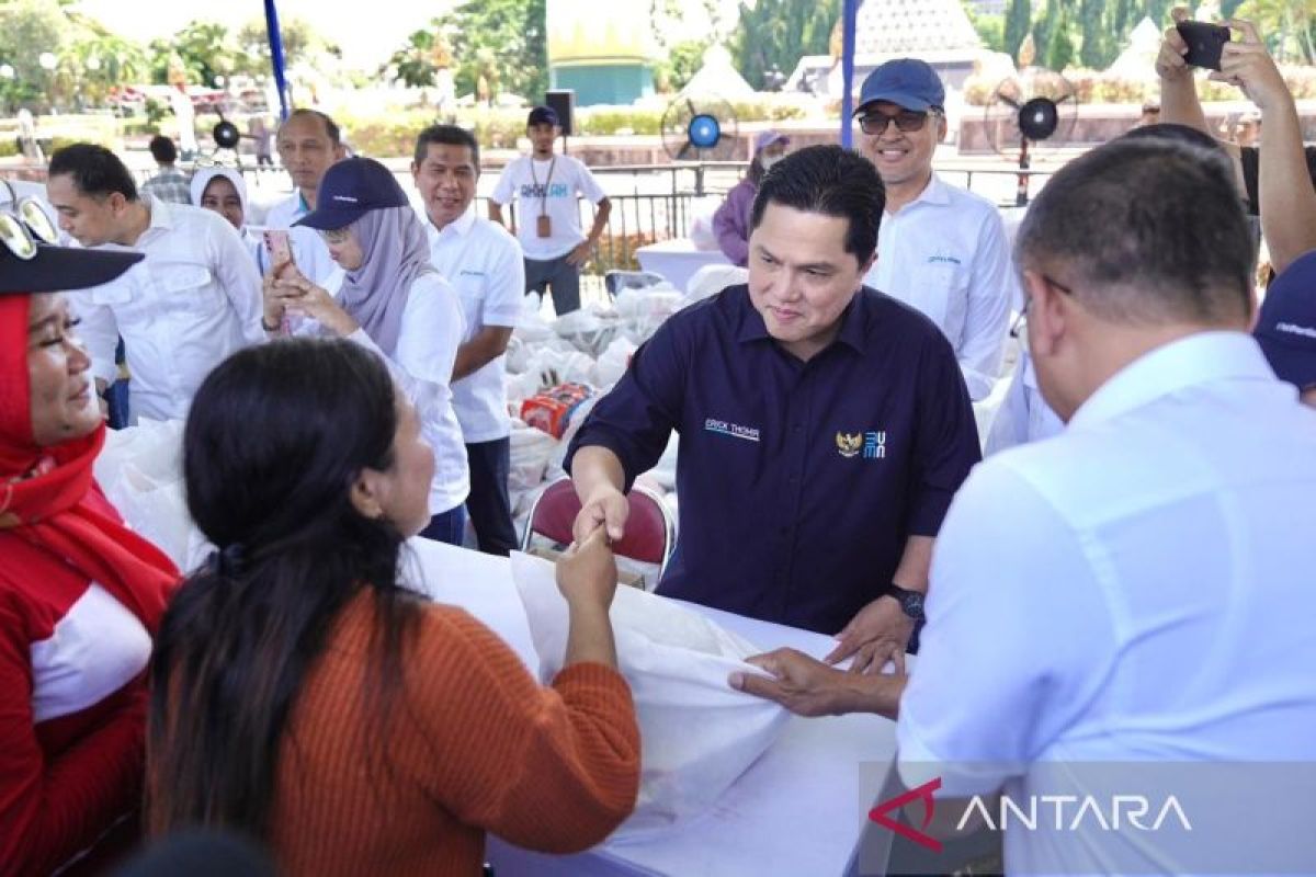 Antisipasi El Nino, Kementerian BUMN gelar operasi pasar murah