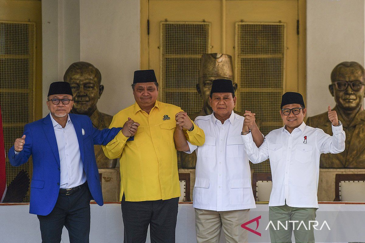 Elektabilitas partai koalisi Prabowo capai 39 persen