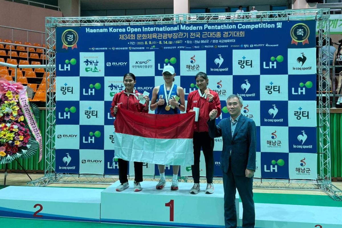 Atlet Sulsel raih emas di kejuaraan pentathlon di Korsel