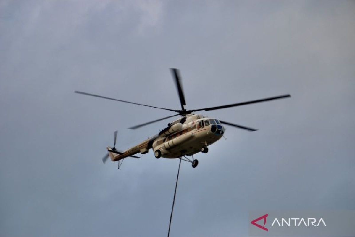 BPBD kerahkan empat helikopter padamkan enam titik karhutla di Kalsel
