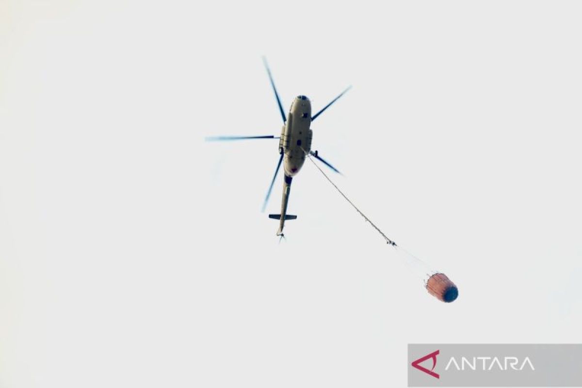 BPBD deploys four helicopters to waterbomb karhutla in Banjarbaru