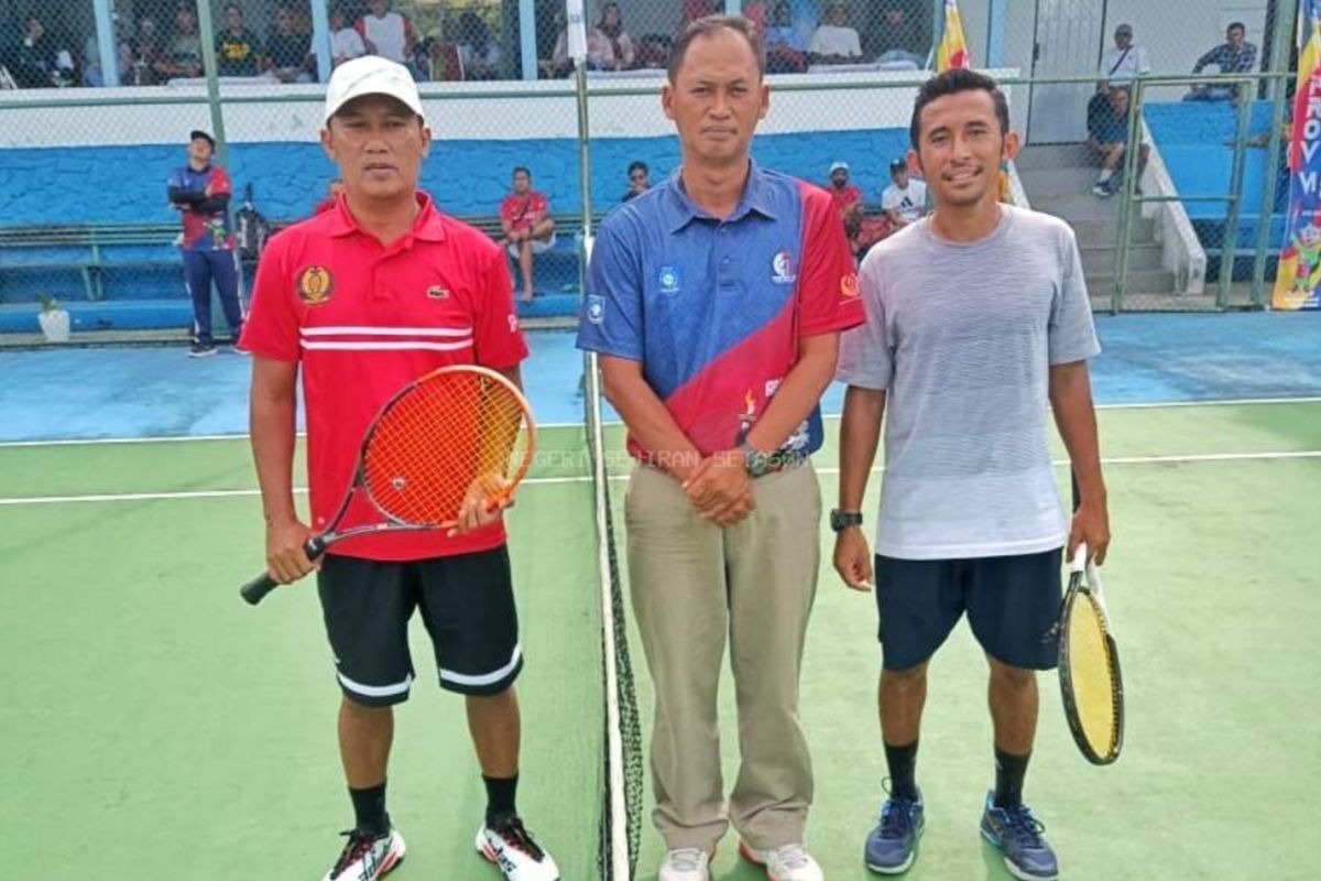 Porprov VI Babel 2023 - Tim Tenis Putra Bangka Barat puncaki klasemen Pool A usai kalahkan Belitung