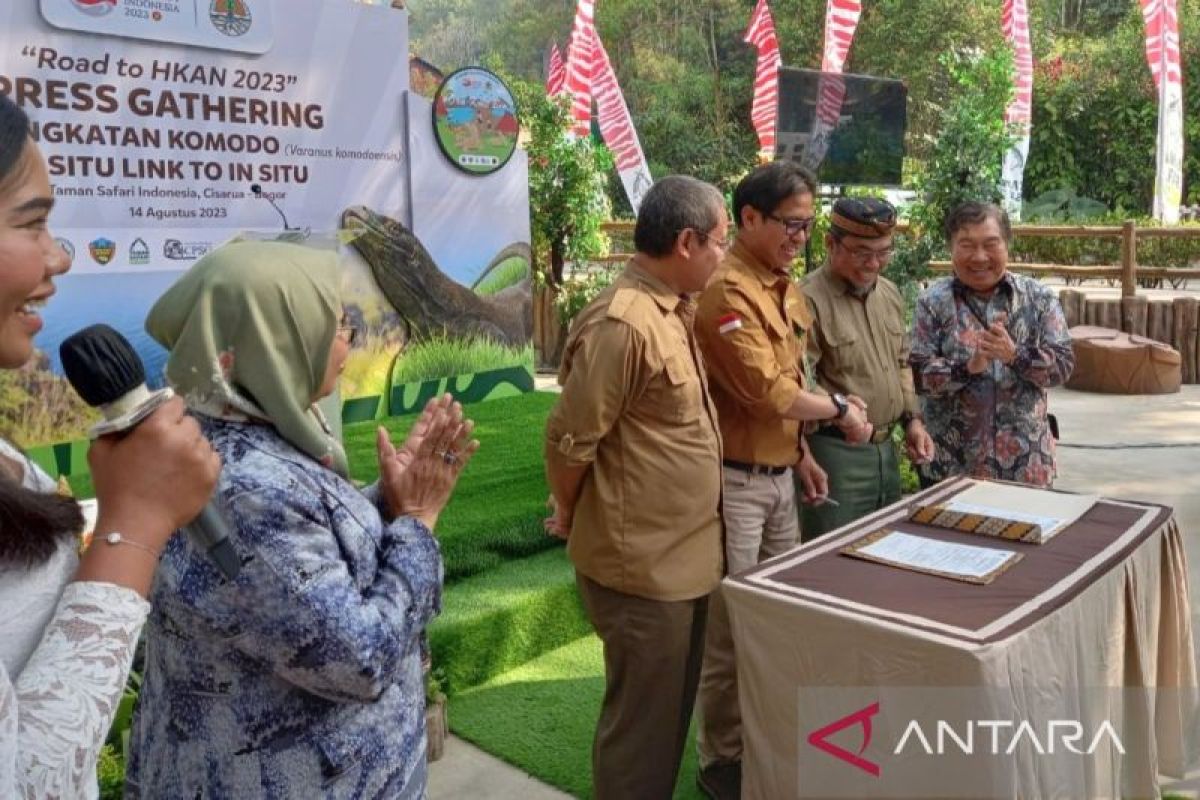 KLHK berangkatkan enam komodo dari TSI Bogor ke Cagar Alam Wae Wuul NTT