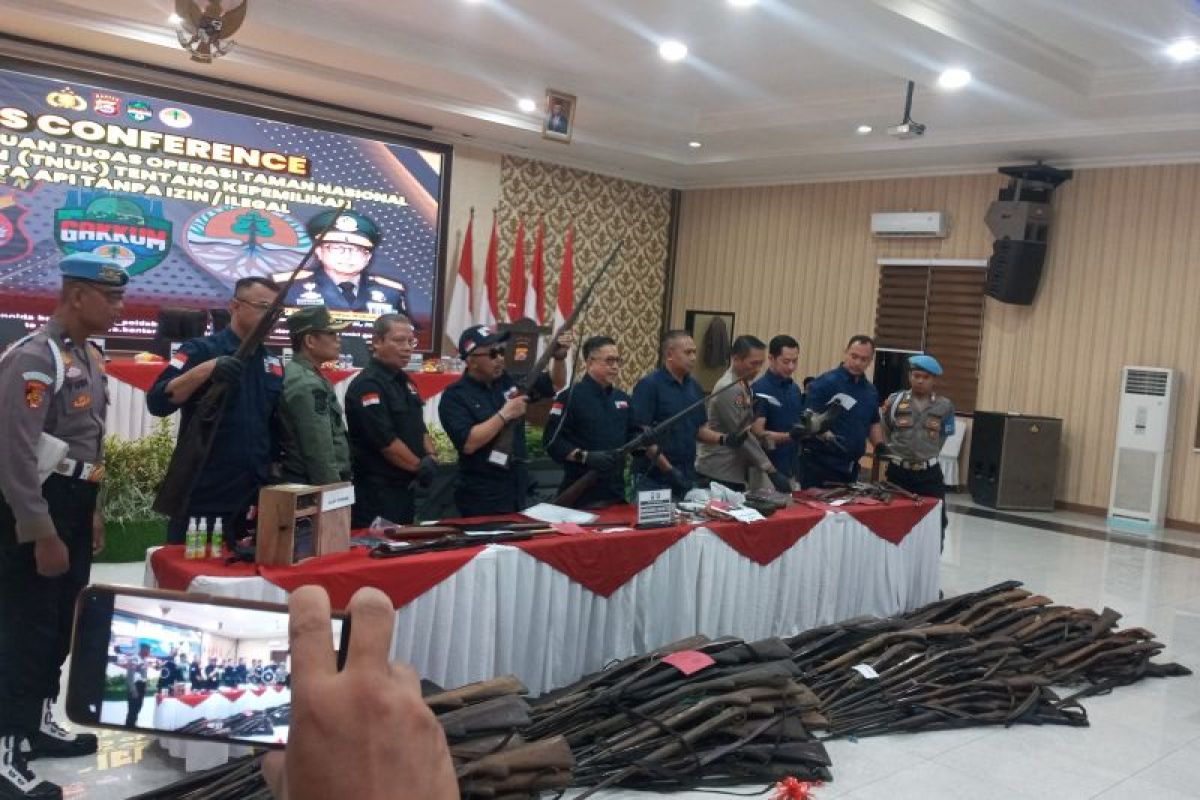 Polda Banten-KLHK amankan 294 senjata api ilegal di Ujung Kulon