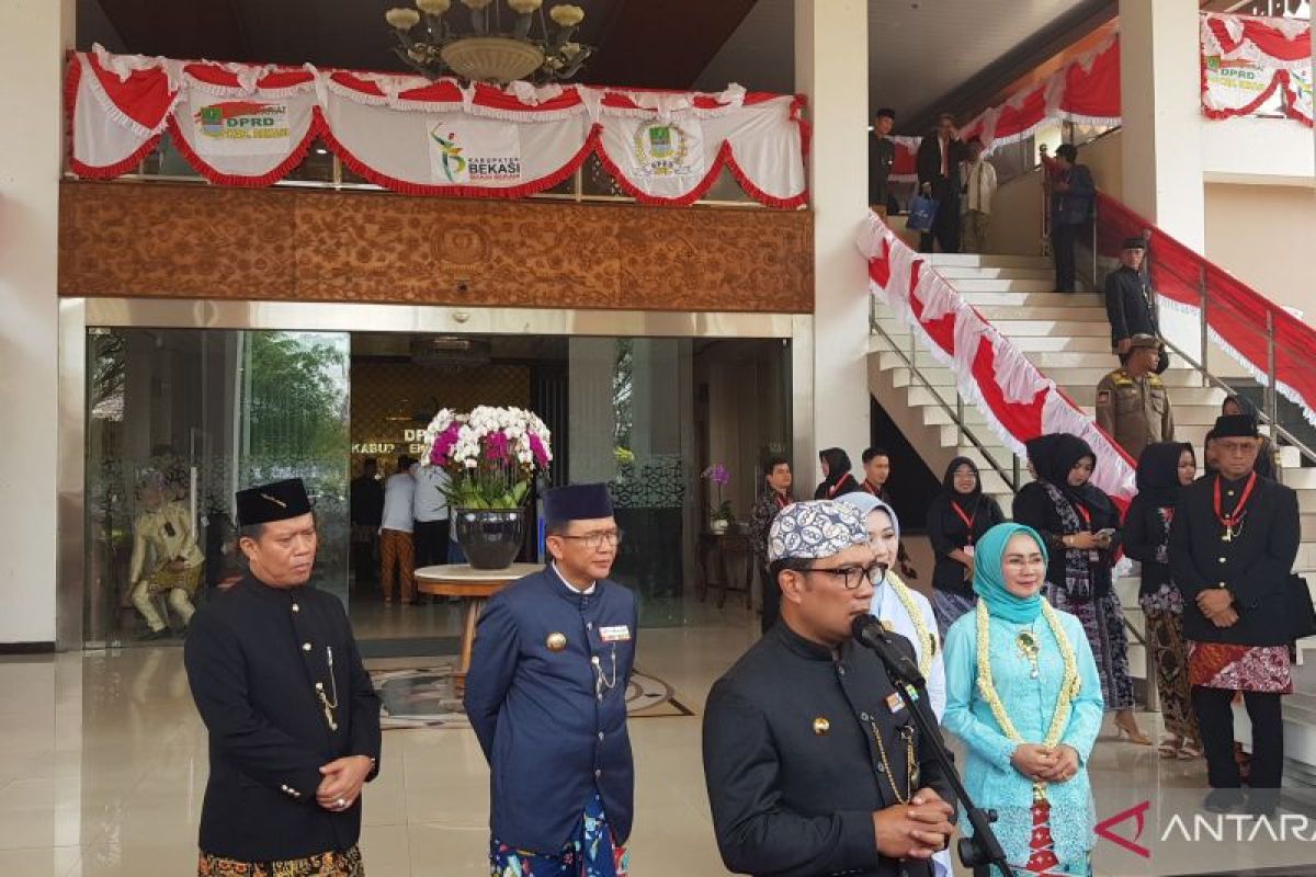 Ridwan Kamil pamit ke warga Bekasi