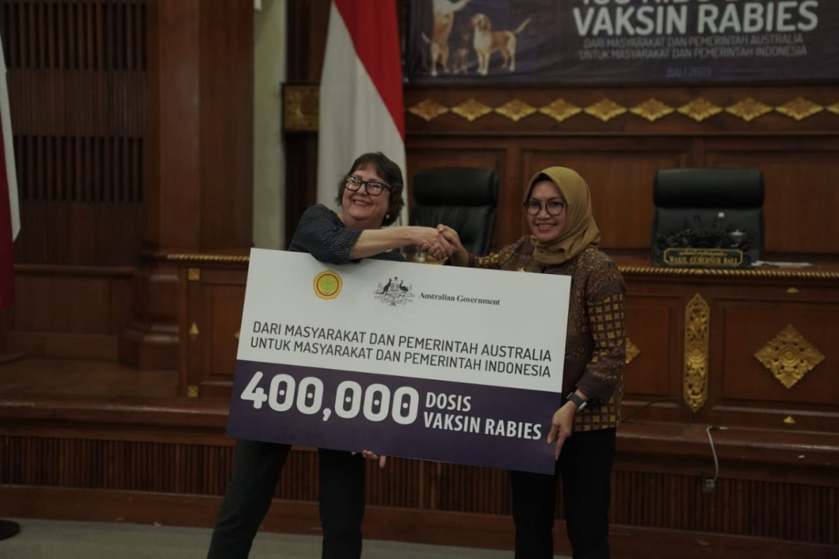 Indonesia peroleh 400 ribu vaksin rabies dari Australia 
