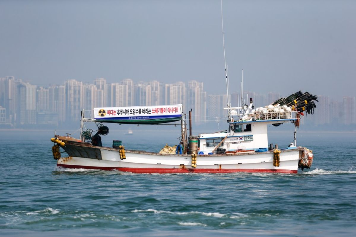 Kapal nelayan Korsel tolak rencana Jepang buang limbah nuklir ke laut
