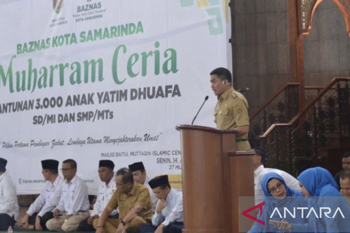 Baznas Samarinda salurkan santunan ke 3.000 anak yatim-duafa