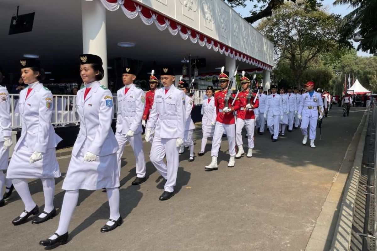 Presiden dan Ibu Negara pantau Gladi Bersih Upacara HUT Ke-78 RI