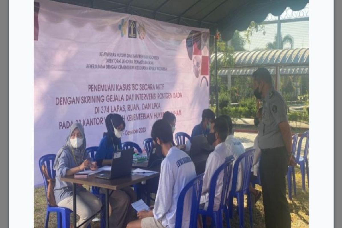 1,901 inmates undergo TB screening in Banjarbaru Penitentiary