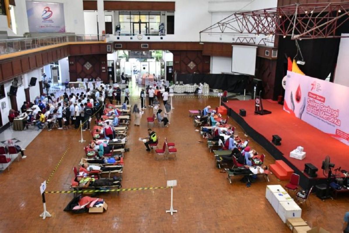 Donor darah HUT RI, Semen Padang sumbangkan 347 kantong darah ke PMI