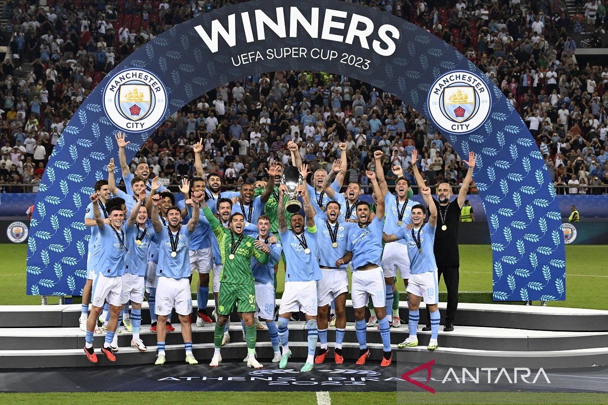 Man City juara Piala Super Eropa 2023 setelah menang adu penalti