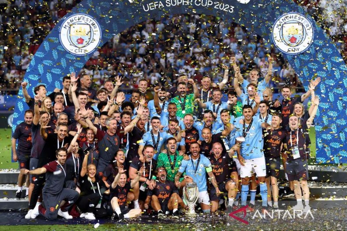 Menang adu penalti, Manchester City juara Piala Super Eropa 2023