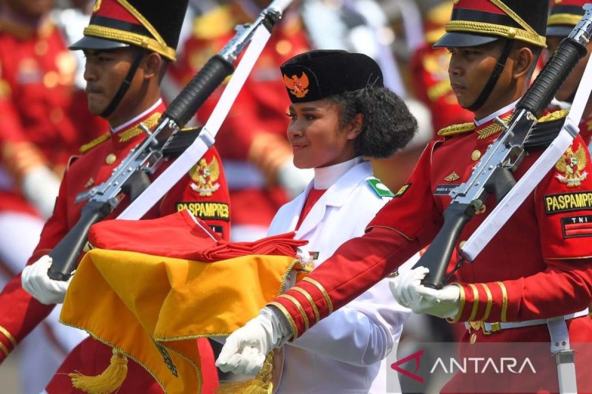 Tahapan pengibaran bendera Paskibraka