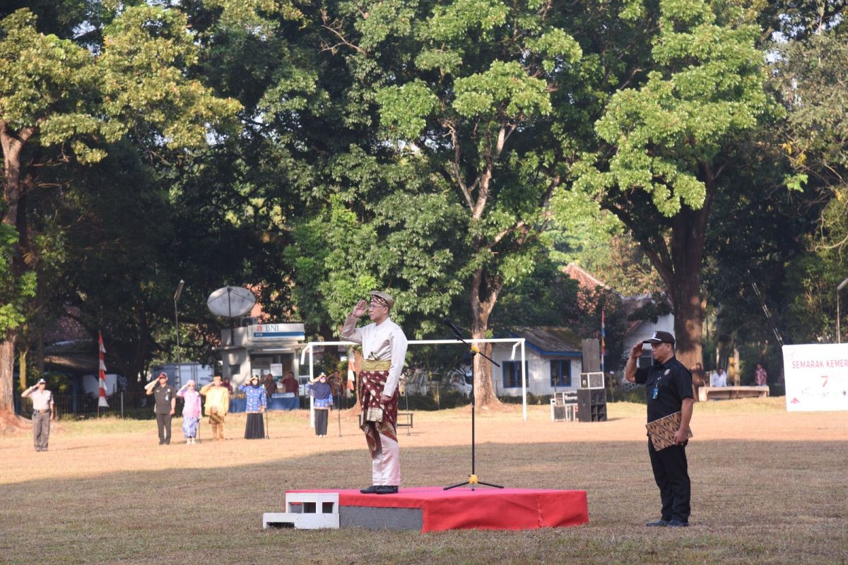 Semarak Kemerdekaan RI, Dahana gelar upacara hingga perlombaan tradisional