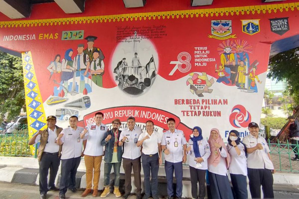 Kecamatan Palmerah juarai lomba mural HUT RI