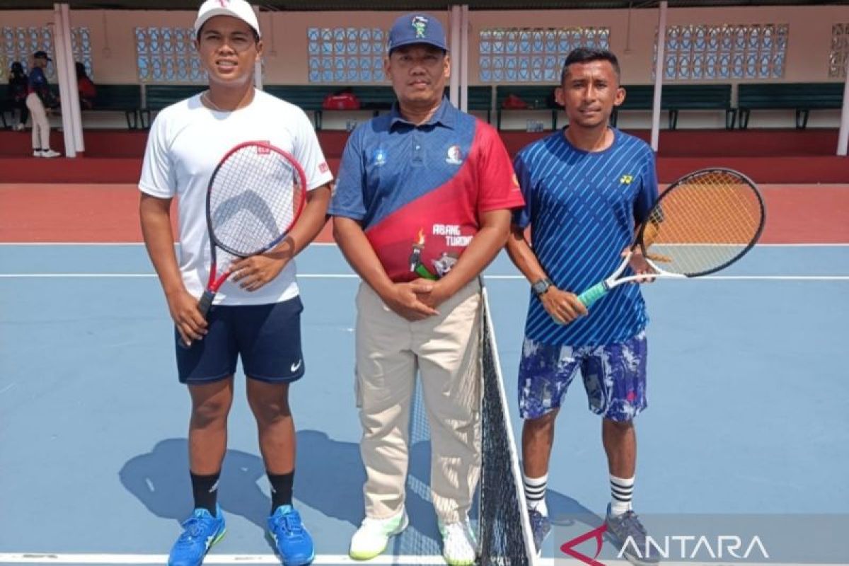 Porprov VI Babel 2023 - Tunggal putra tenis Bangka Barat melaju ke final