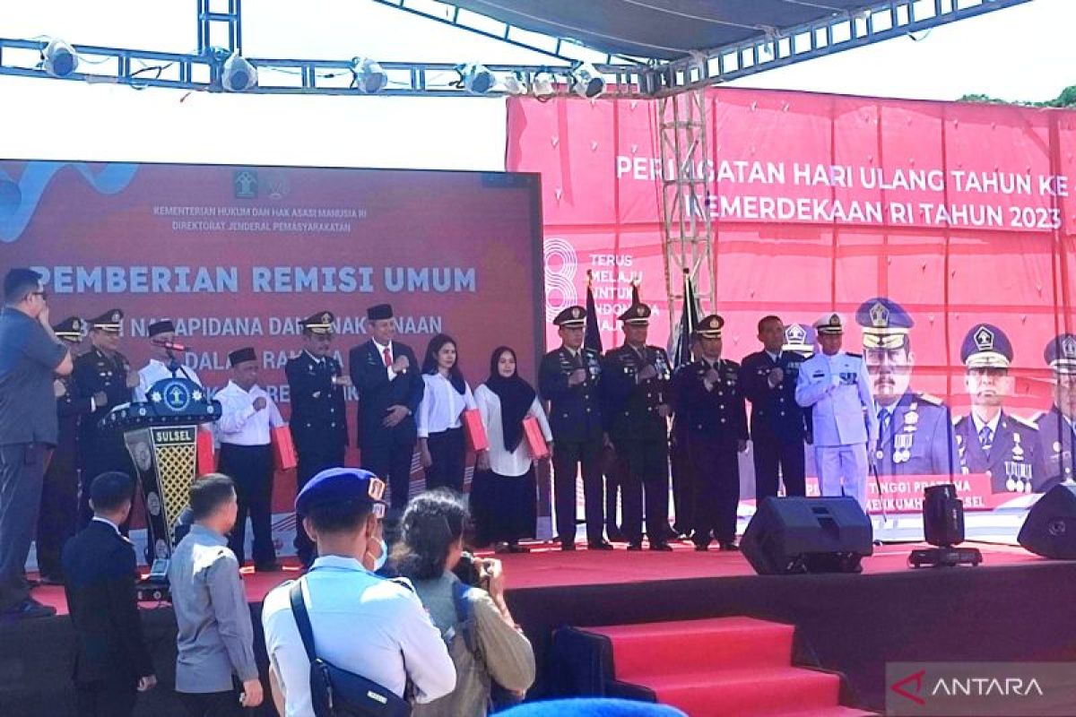 Sebanyak 299 WBP Rutan Makassar terima remisi Hari Kemerdekaan RI