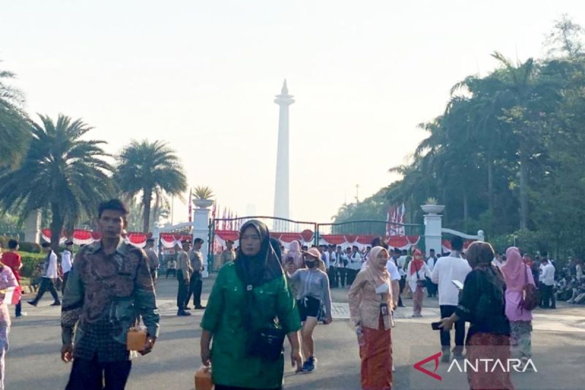 HUT ke-78 RI, ribuan personel jaga keamanan di sekitar Istana-Monas