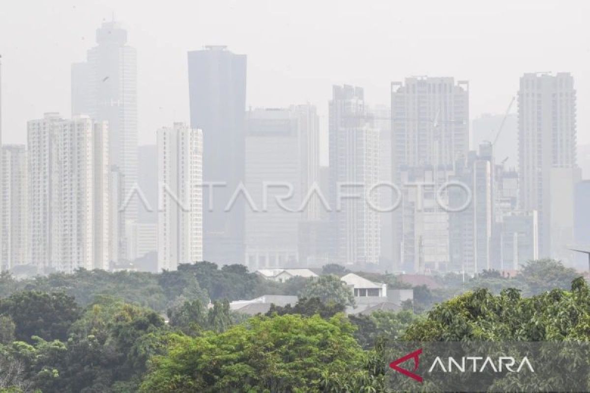 Kualitas udara di Jakarta berdasarkan IPSU masuk kategori tidak sehat pada Kamis pagi