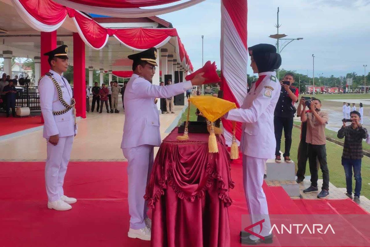 FOTO - Upacara HUT ke-78 RI di Aceh Timur