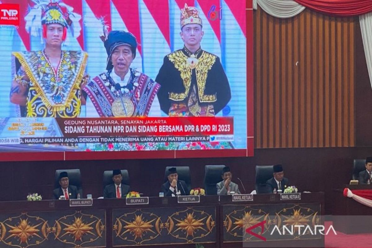 Legislator Murung Raya antusias menyimak pidato kenegaraan