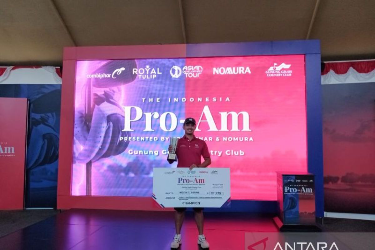 Kevin Akbar raih gelar golf profesional pertamanya di turnamen Pro-Am
