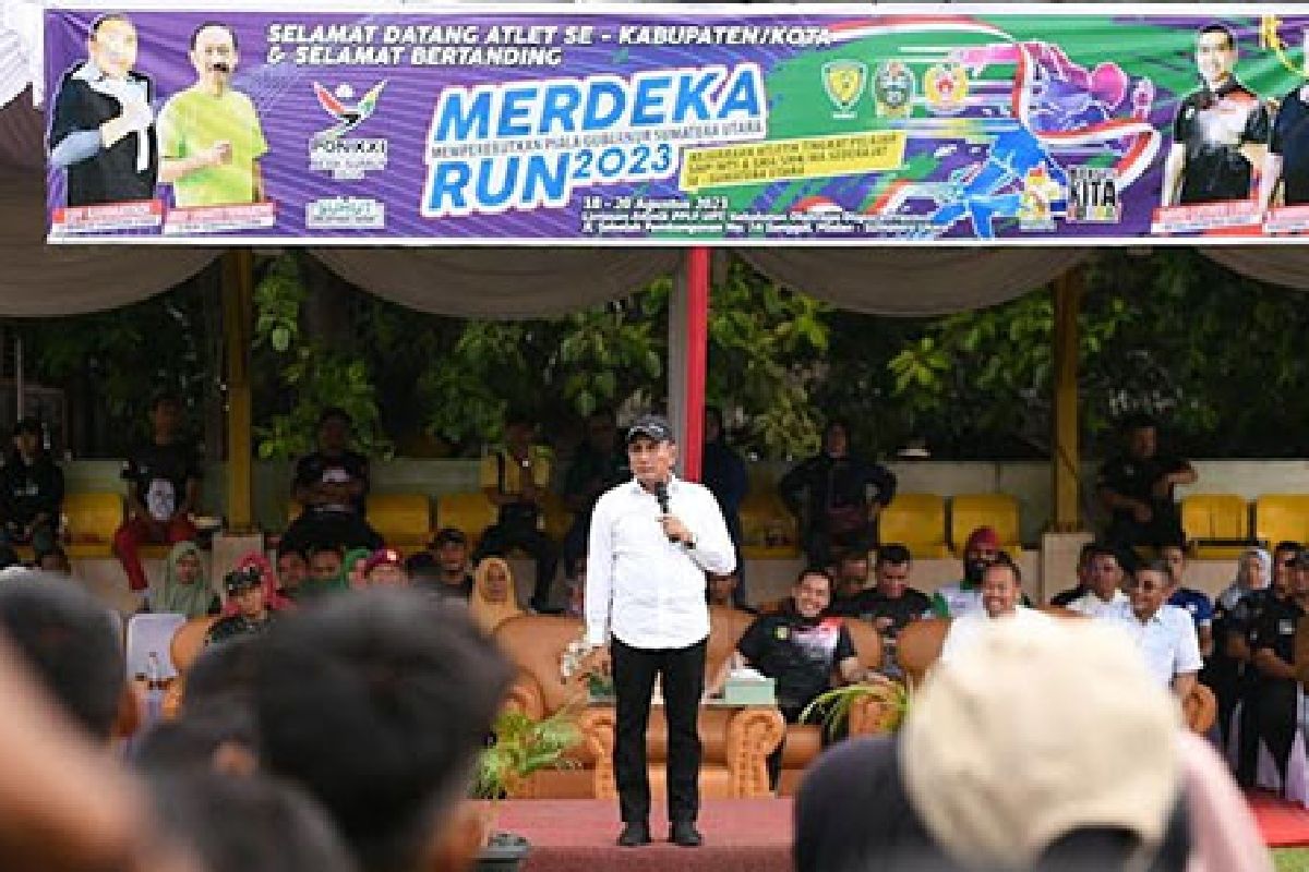 Gubernur Sumut berharap Merdeka Run jadi ajang persiapan PON 2024