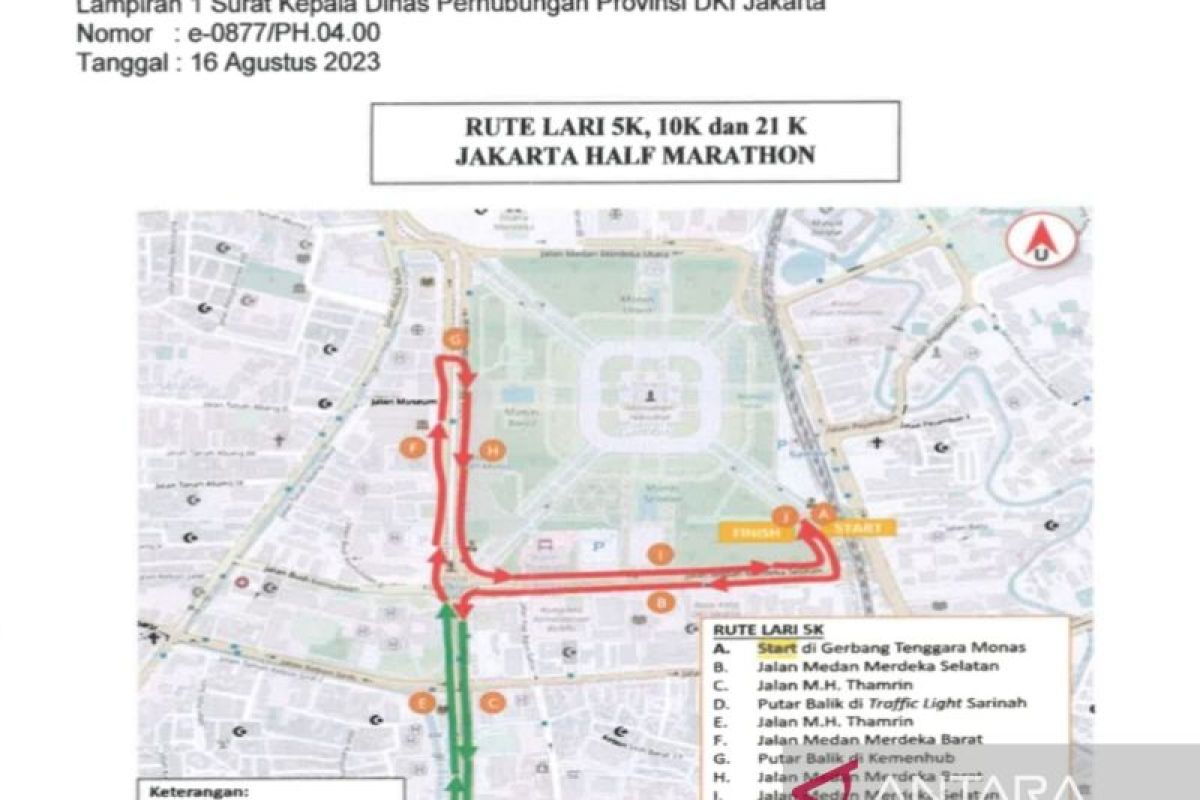 DishubDKI rekayasa lalin terkait kegiatan maraton pada Minggu