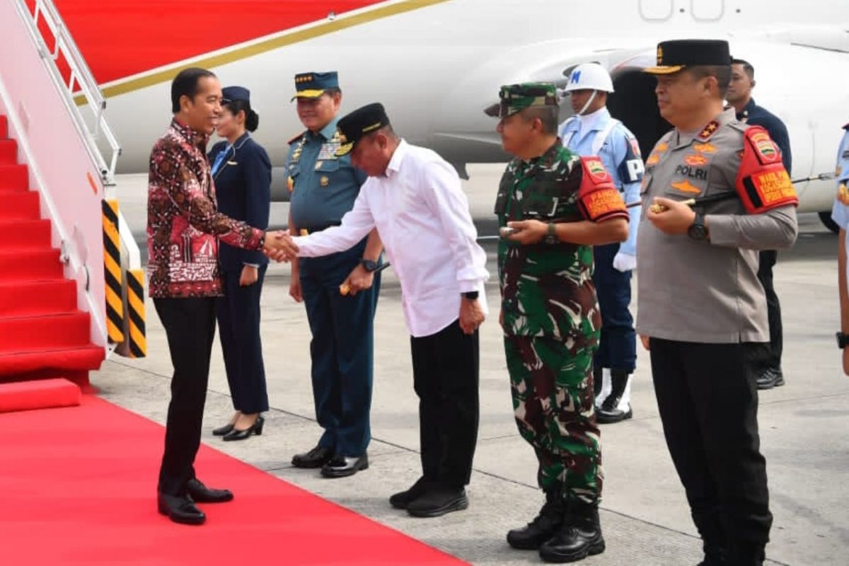 Pangdam I/BB sambut Presiden RI Joko Widodo di Sumatera Utara