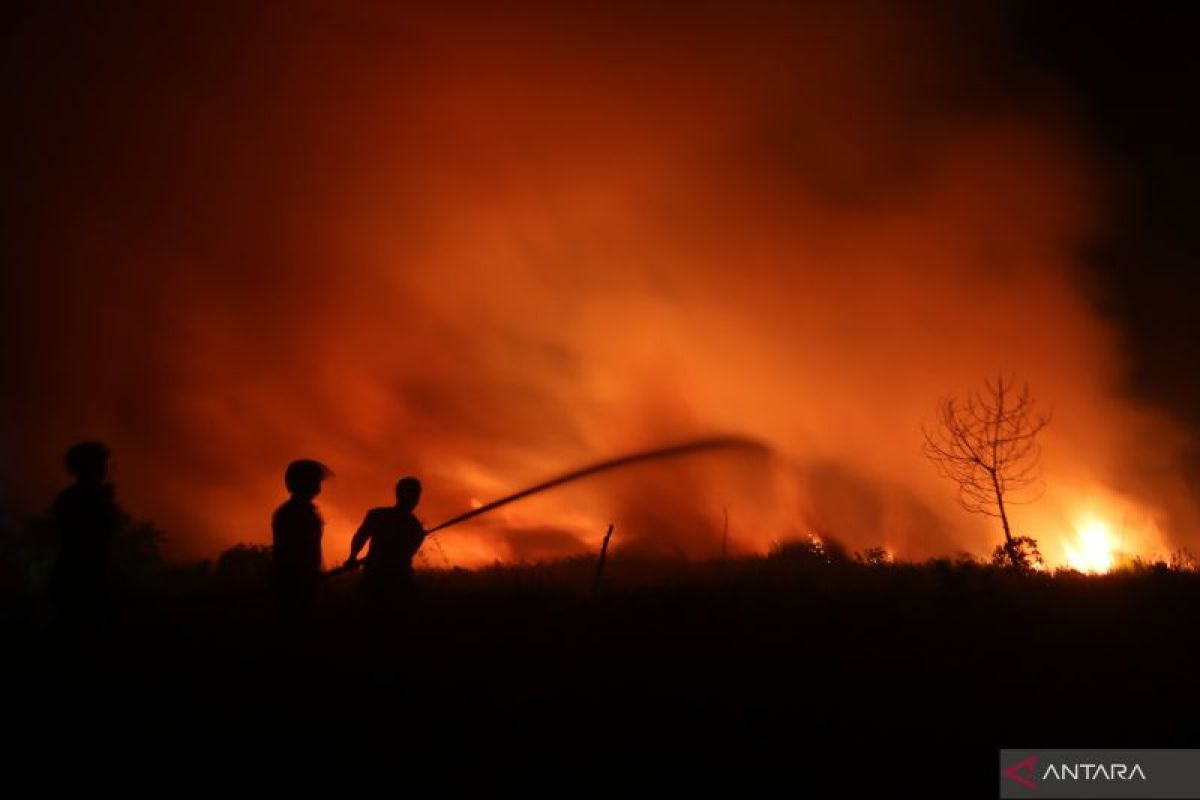 Breaking News - Satgas kesulitan air, api ancam pemukiman warga