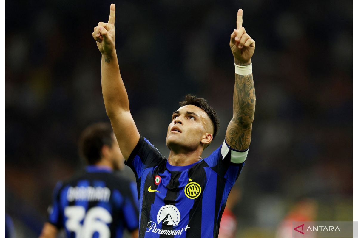 Striker Inter Milan Lautaro Martinez senang cetak empat gol lawan Salernitana