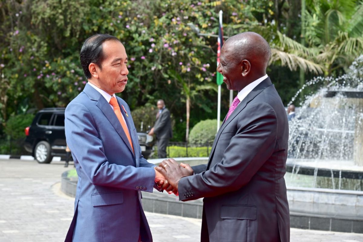 Presiden Jokowi melakukan pertemuan bilateral dengan Presiden Kenya