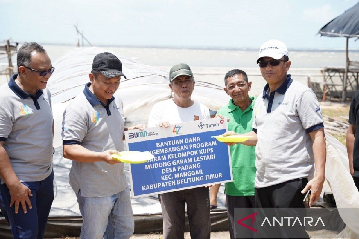 PT Timah bantu petani Belitung Timur tingkatkan produksi garam
