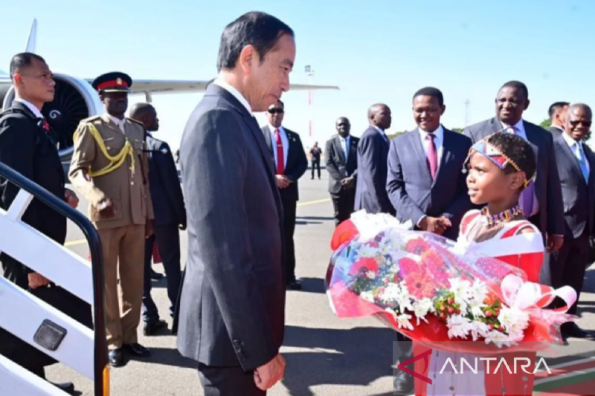 Presiden Joko Widodo tiba di Kenya