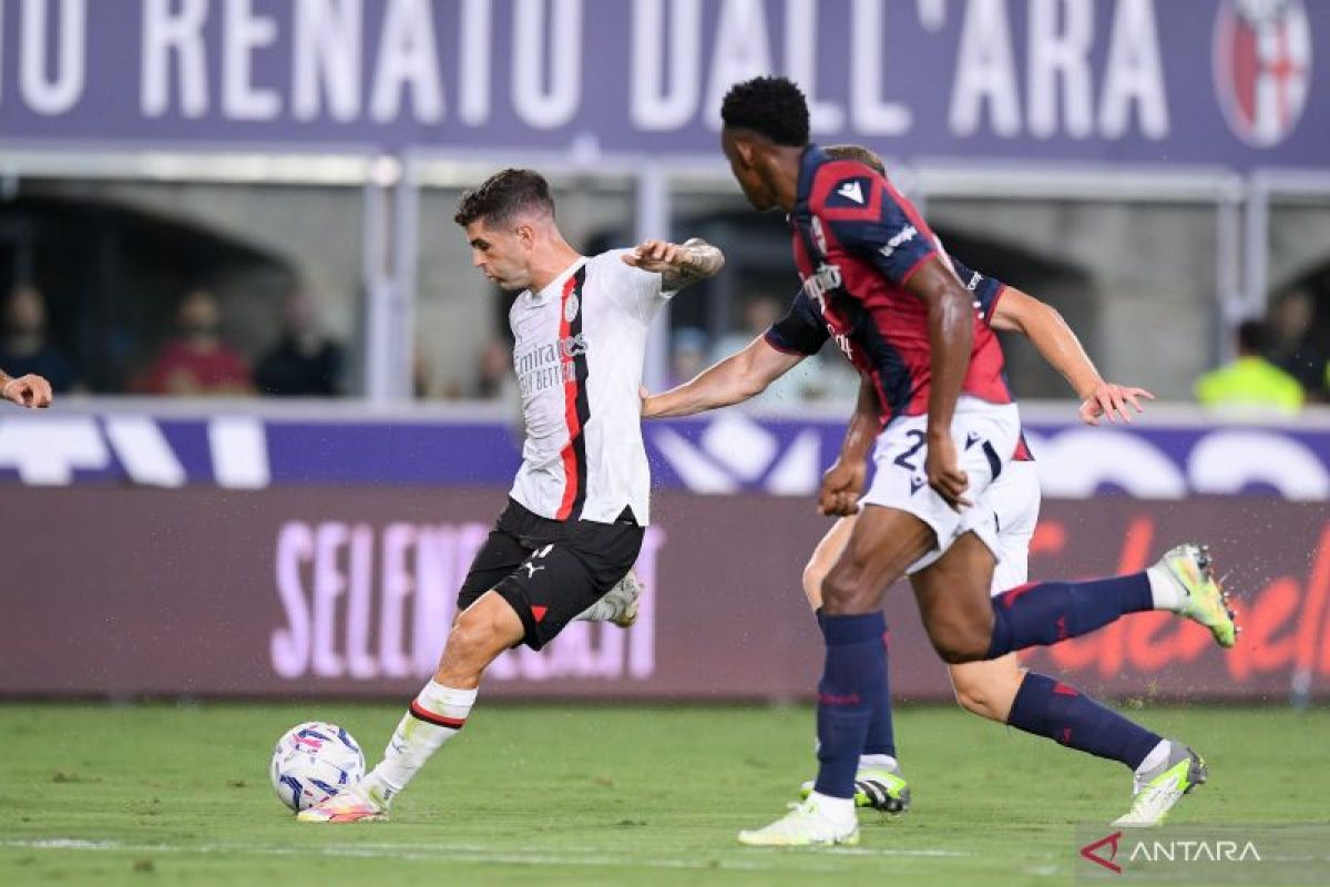 Christian Pulisic bantu Milan atasi Bologna 2-0