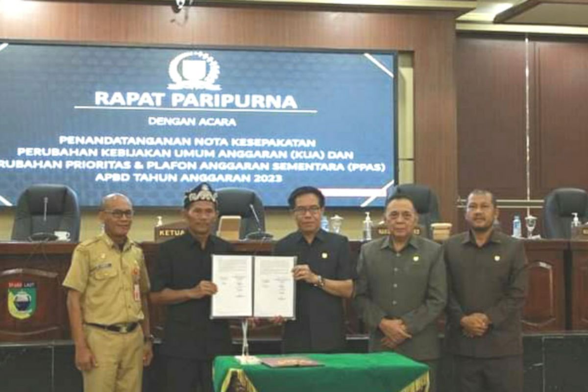 Pemkab Tala-DPRD sepakati Perubahan KUA-PPAS 2023