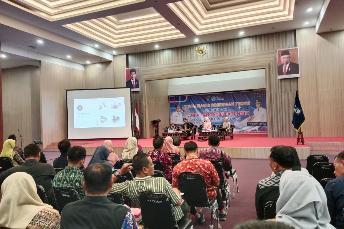 Pemkab Lombok Tengah sosialisasikan penggunaan tanda tangan elektronik