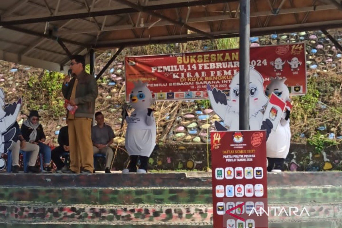 KPU Bengkulu: Melalui kirab, partisipasi warga dalam pemilu meningkat