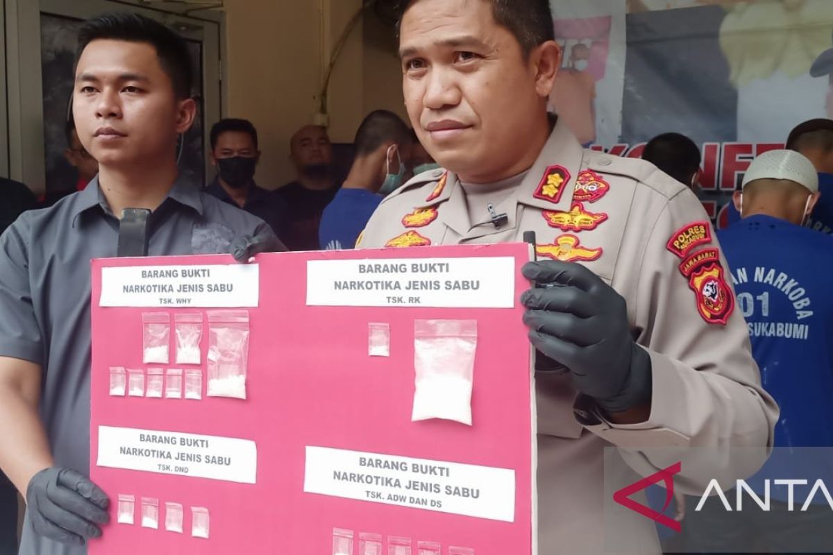 Polres Sukabumi berhasil tangkap belasan pengedar narkoba dalam dua pekan